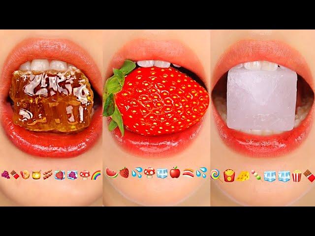 ASMR 15 Minutes Eating Sounds for Sleep / Oddly Satisfying Compilation