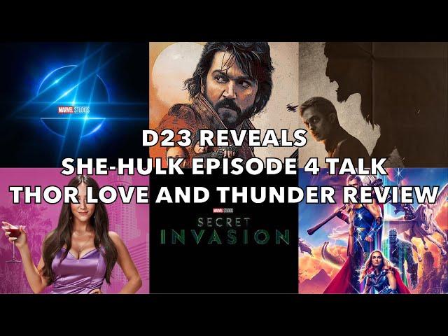 FANBOY CANTINA LIVE: D23 NEWS, SHE-HULK EPISODE 4, THOR LOVE AND THUNDER REVIEW AND SPOILER TALK