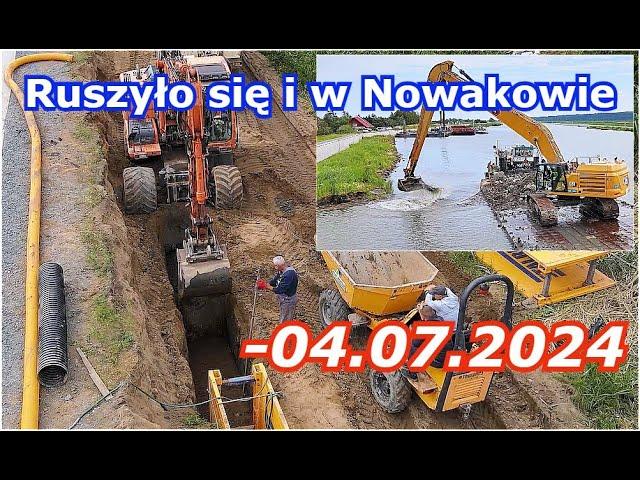 ETAP IV -04.07.2024 Przekopu Mierzei Wiślanej - Wrócił sprzęt na stanowiska