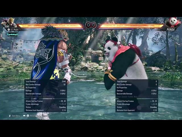 NEW Tekken 8 KING CH d/f+2,1 Combos vs BEARS! HUGE Damage!