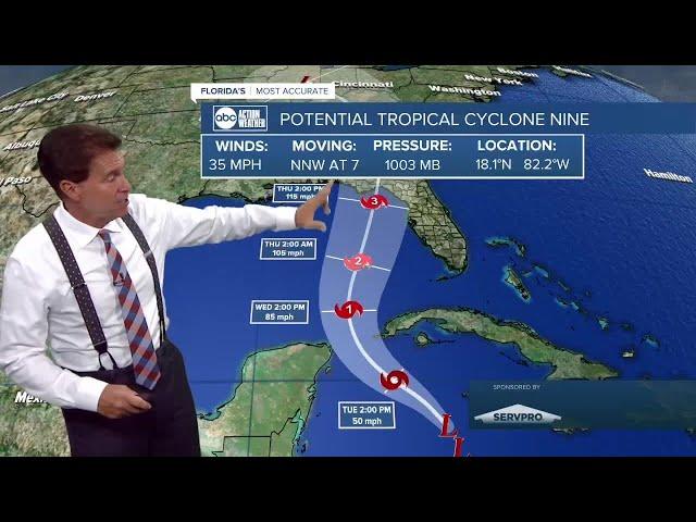 Development of a tropical system likely over the next two days. #abcactionnews #weather