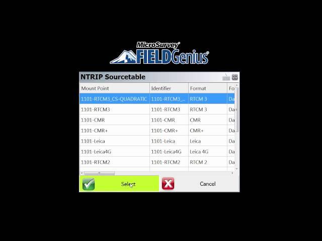 FieldGenius - Upgrade Tour V7 - RTCM Transformation Messages