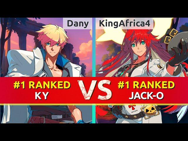 GGST ▰ Dany (#1 Ranked Ky) vs KingAfrica4 (#1 Ranked Jack-O). High Level Gameplay