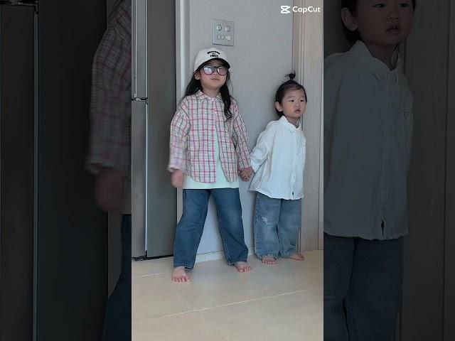 태태랄라뿅 오늘의 등원룩 #남매브이로그 #남매일상 #남매 #cute #등원룩 #냄매룩