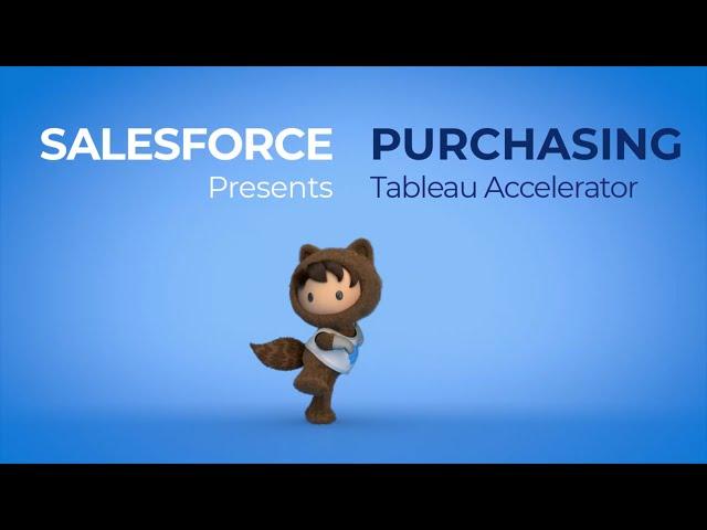 Tableau Accelerator: "Purchasing"