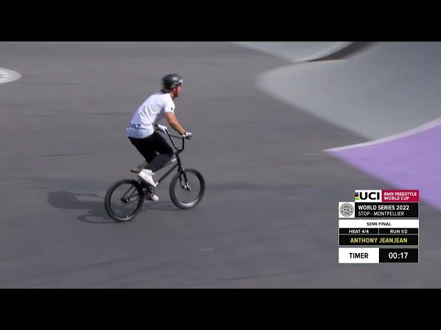 Anthony Jeanjean | 1st - UCI BMX Freestyle Park World Cup Men Semi Final | #FISEMontpellier 2022