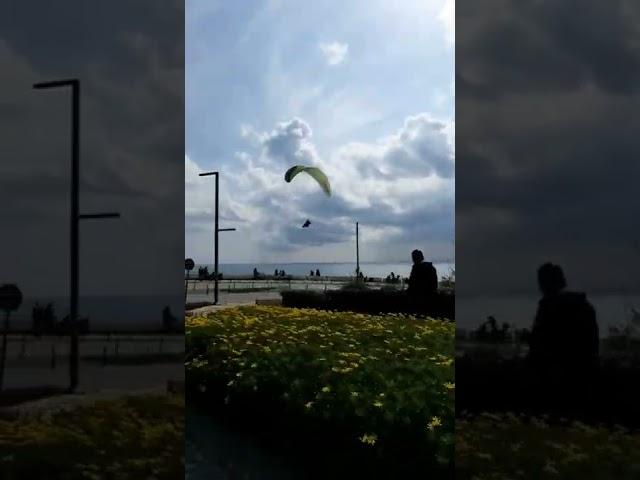 Paragliding Over the Mediterranean Sea 