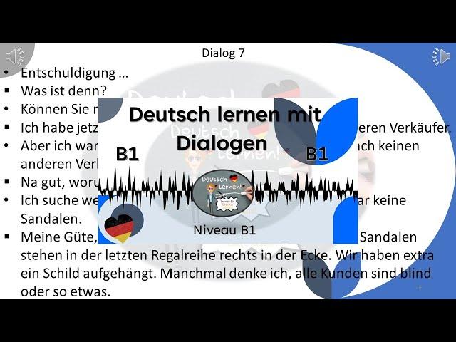 Dialoge B1  | Deutsch lernen durch Hören | 6 |