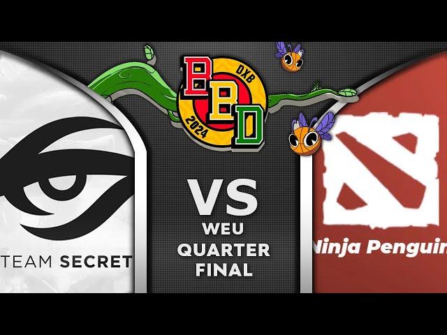 SECRET vs NINJA PENGUINS - NEW ROSTER DEBUT! - BB DACHA DUBAI 2024 WEU QUALIFIERS Dota 2 Highlights