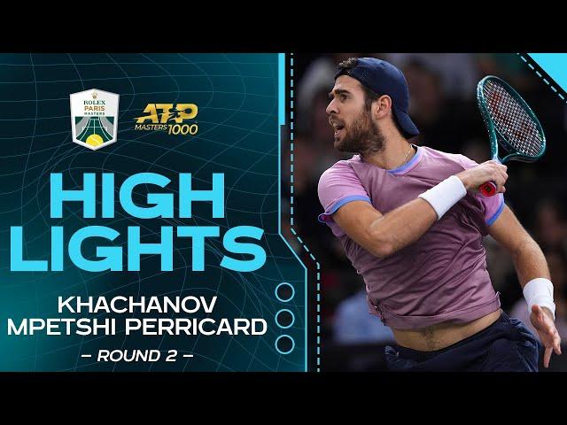 Khachanov v. Mpetshi Perricard Round 2 Highlights | Rolex Paris Masters 2024