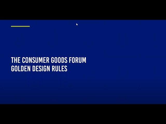 An Introduction to the CGF's Golden Design Rules for Accelerating Plastics Circularity