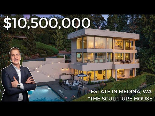 Touring the Sculpture House - a $10,500,000 Estate in Medina, WA || luxury real estate tour