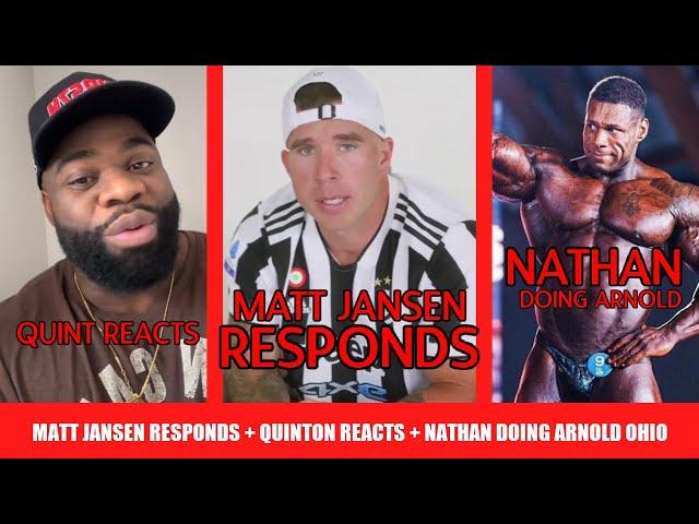 Matt Jansen Responds to Allegations + Quinton and Shaun React + Nathan Doing Arnold + Martin Prague