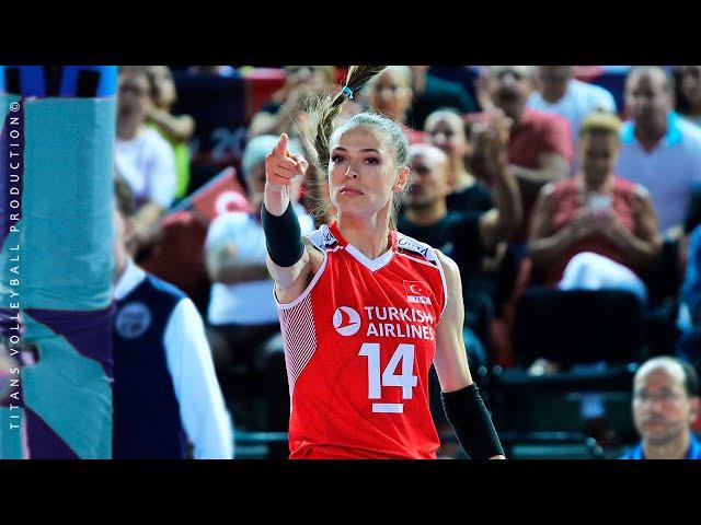 Do not  angry  the Captain of the Turkish Volleyball Team - Eda Erdem Dündar | World Cup 2022