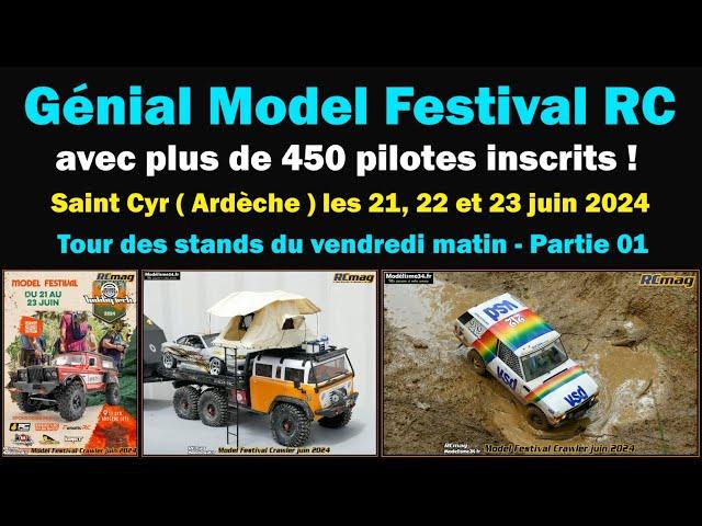 Model Festival Crawler RC à Saint Cyr juin 2024. Tour des stands du vendredi matin première partie