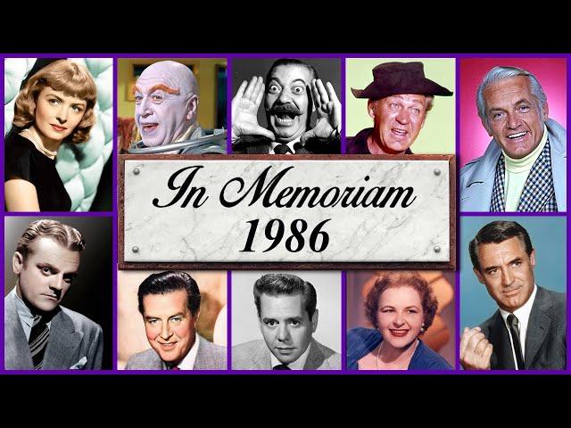 In Memoriam 1986: Famous Faces We Lost in 1986