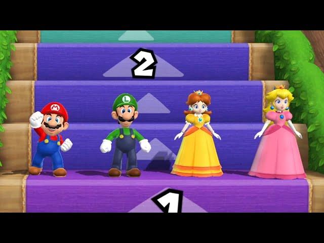 Mario Party 9 Step it up - Mario Vs Daisy Vs Peach Vs Luigi (Master Difficulty)