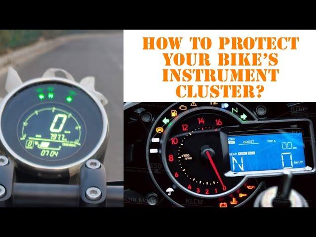 Laminate Your Bike Instrument Cluster to protect against Scratches #ppf #jawa #h2r #royalenfield