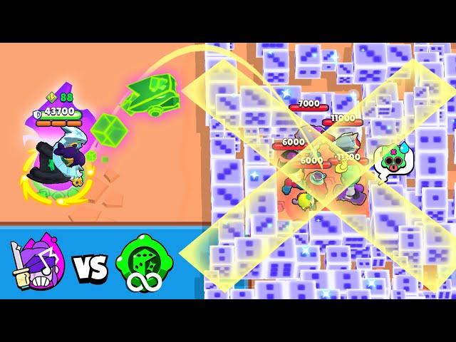 INFINITE MEEPLE'S GADGET vs OP HYPERCHARGE BROKEN  Brawl Stars 2025 Funny Moments & Fails ep.1624