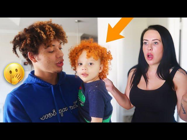 I DYED MY 2-YEAR OLD SON'S HAIR ORANGE PRANK!! *MOM FREAKS OUT*