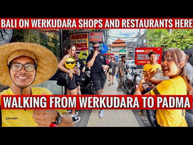 Bali on Werkudara and Padma best street for foods shops and accommodation