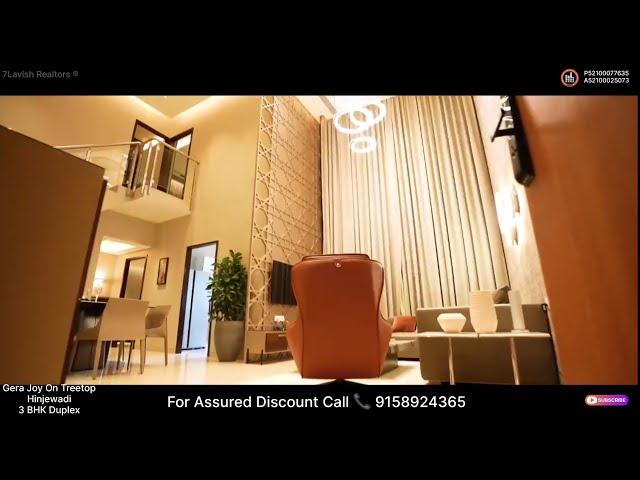 3 BHK Duplex 1.5 Cr Gera Joy On The TreeTops 3 BHK Duplex Sample Flat Video Hinjewadi Phase 3