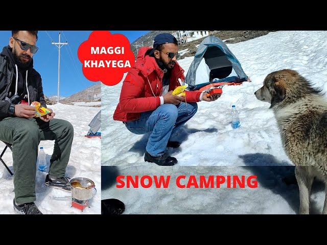 SISSU CAMPING IN SNOW ||CAMPING SPOT IN MANALI |SISSU VILLAGE