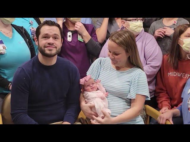 "Miracle Baby" and Parents Reunite with UnityPoint Health - Finley Hospital Staff