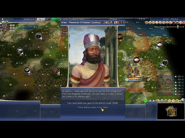 Civ 4 History Rewritten #001-1 [Hungary, Noble, Quick, Pangea, Standard, use mod]