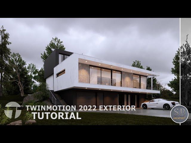 TWINMOTION 2022 - Exterior Render [ Path Tracing ] Tutorial - Step By Step