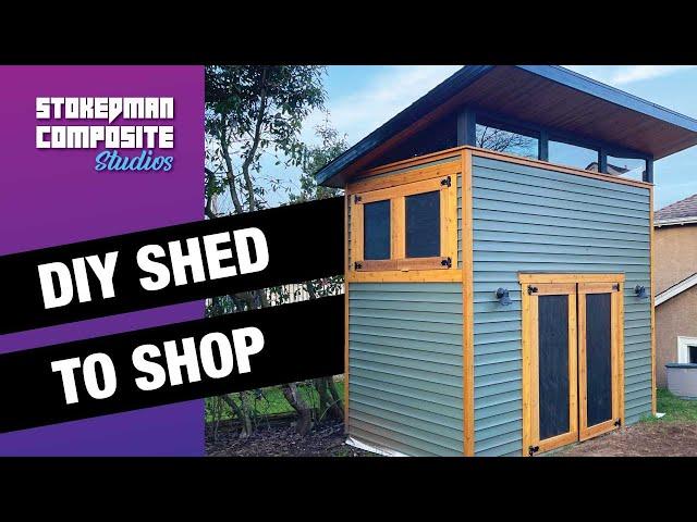 Building a Modern Shed with Storage Loft