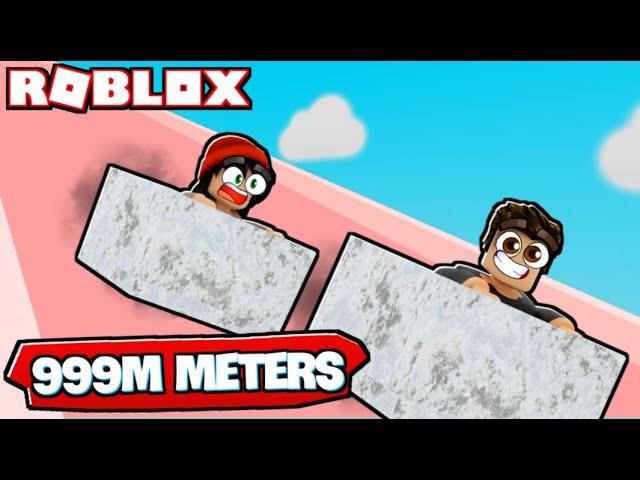 SLIDE DOWN A HILL AT 99999 MPH in ROBLOX!