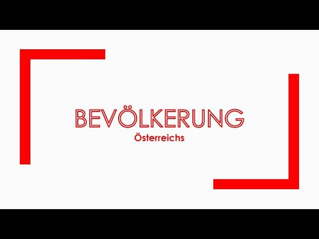 Geographie: Bevölkerung Österreichs