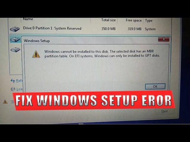 How to Fix Windows cant be installed on this drive Windows 10
