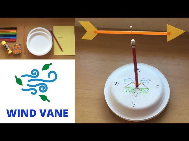 HOW TO MAKE A WIND VANE | Wind vane - School Project | Step by step instructions on making wind vane