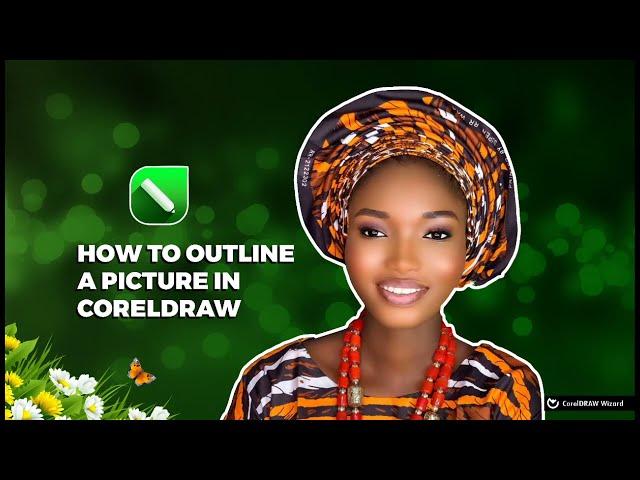 How to outline a picture on Coreldraw