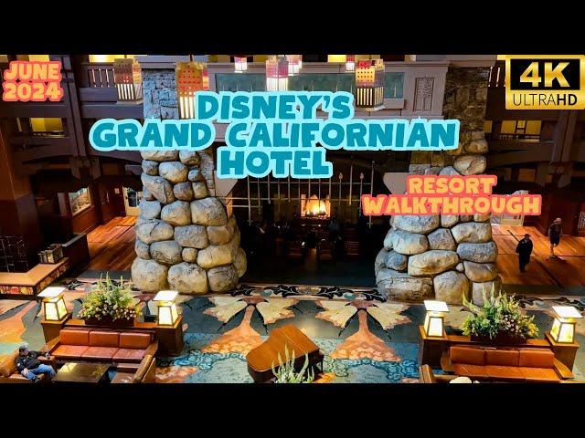 Disney's Grand Californian Hotel Tour-Disneyland Resort 2024 Walkthrough [4K]