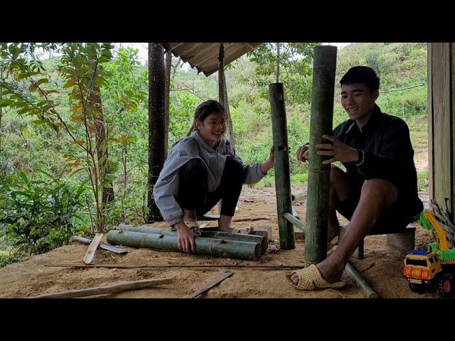 Tuan and thêm build a new bowl together. Tuan and thêm new life and family happiness.