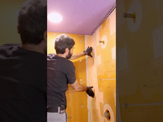 How to Waterproof Shower Wall Corners - #shorts #homerepairtutor