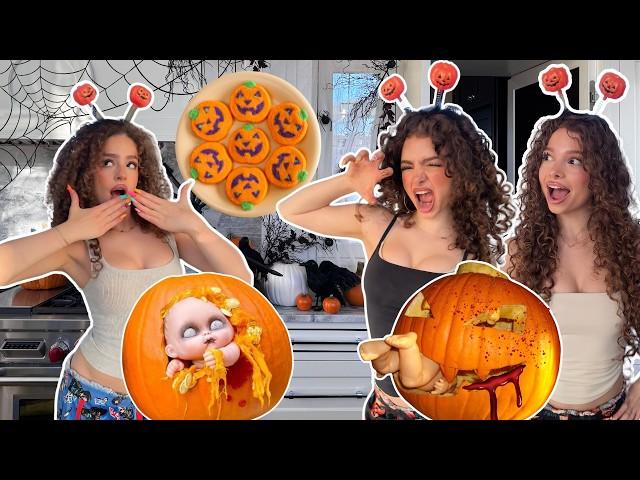 PUMPKIN CARVING and HALLOWEEN BAKING CHALLENGE!