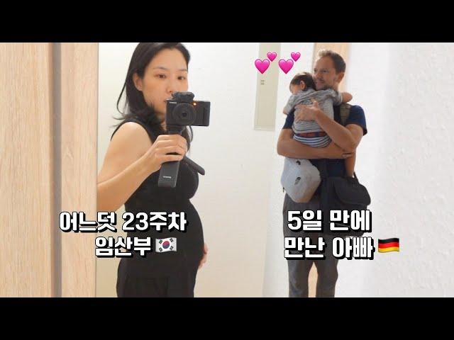 23주 돌입! 짱아 출산예정일은.. +  군인아빠가 보고싶어 금요일만 기다리는 루카️ ㅣ국제가족 독일일상