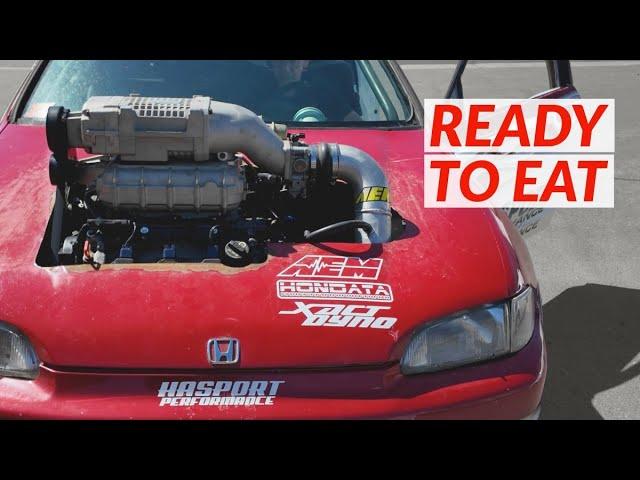 Will This Finally Run 9s? Drag EG Civic J37 to J35 and Transmission Swap