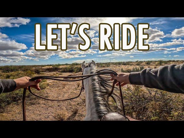 SEARCHING FOR WATER Arizona Desert TRAIL RIDE (GoPro Horseback POV)