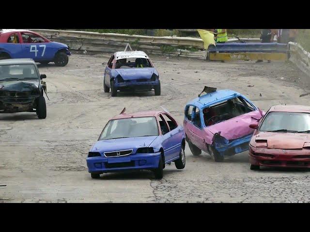 Banger Racing Angmering Raceway Van Bangers 24-7-16