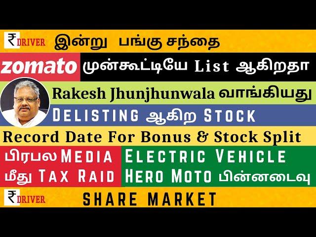 Today share market news Tamil share market news today Tamil pangu sandhai news Tamil stock news toda