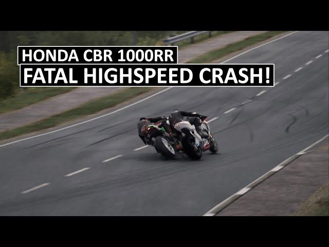 FATAL HIGHSPEED CRASH! Honda CBR 1000RR Hard Braking Goes Wrong