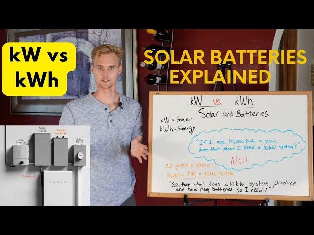 Solar and Battery kW vs kWh Explanation. How many kWh does a 10kW system produce?