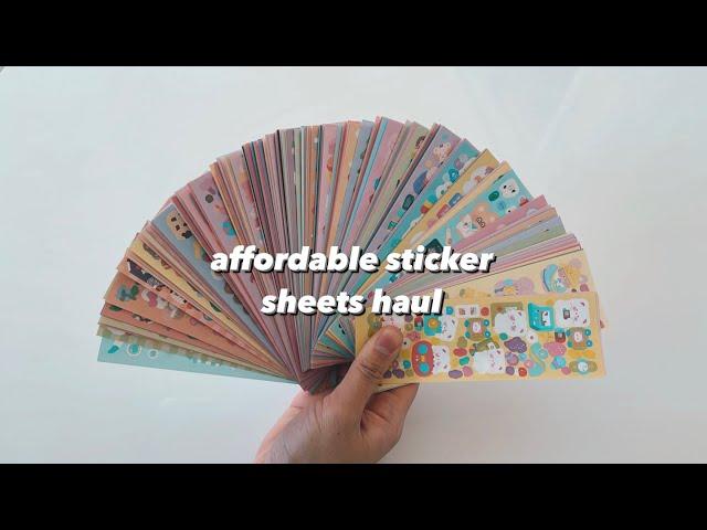 200 stickers for $37? | sticker peeling asmr | journal with me | daily spread