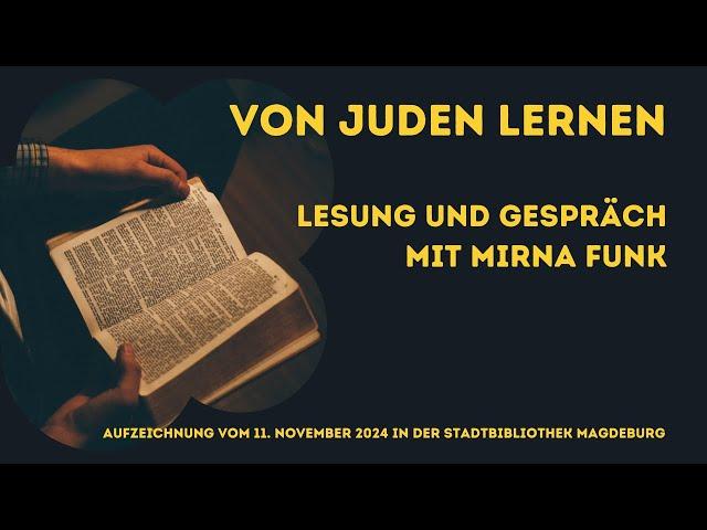 Mirna Funk | Lesung "Von Juden lernen"