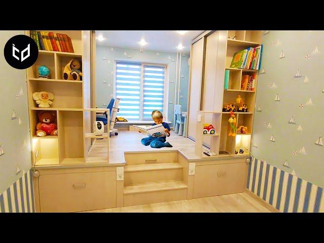 Smart Hidden Furniture and Space Saving Design Solutions for Small Apartment #2